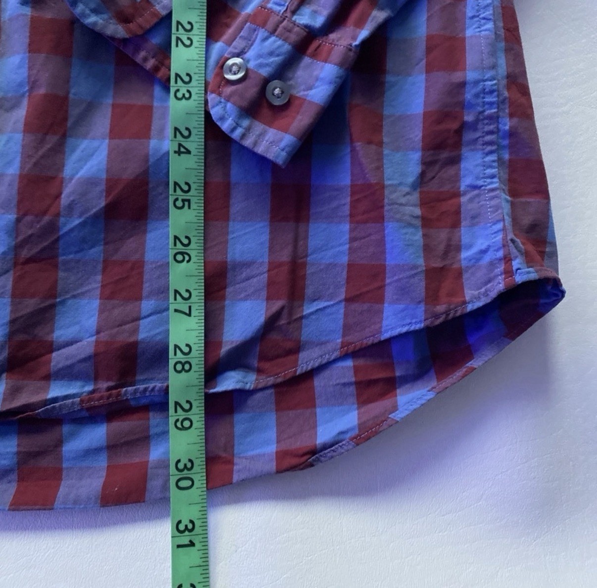 GoodThreads Button Down Shirt Red Blue Classic Gi… - image 5