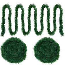 100FT Christmas Garland Decorations, 2 Pack Each 50FT Thick  2Pack-100FT Total