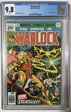 WARLOCK #14 CGC 9.8 MARVEL 1976 25 CENT COVER JIM STARLIN WHITE PAGES