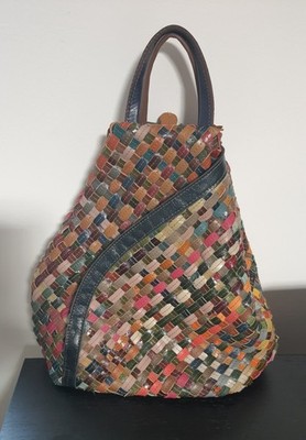 Rucksack aus echtem Leder von Vera Pelle (Made in Italy).