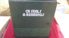 Vintage metal CR SEALS & BEARINGS parts cabinet