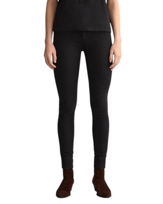 GANT Nella Travel Color Damen Jeans XS schwarz Skinny Reißverschluss UVP119*