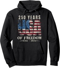 250 Years America Anniversary Independence Day USA Unisex Hooded Sweatshirt