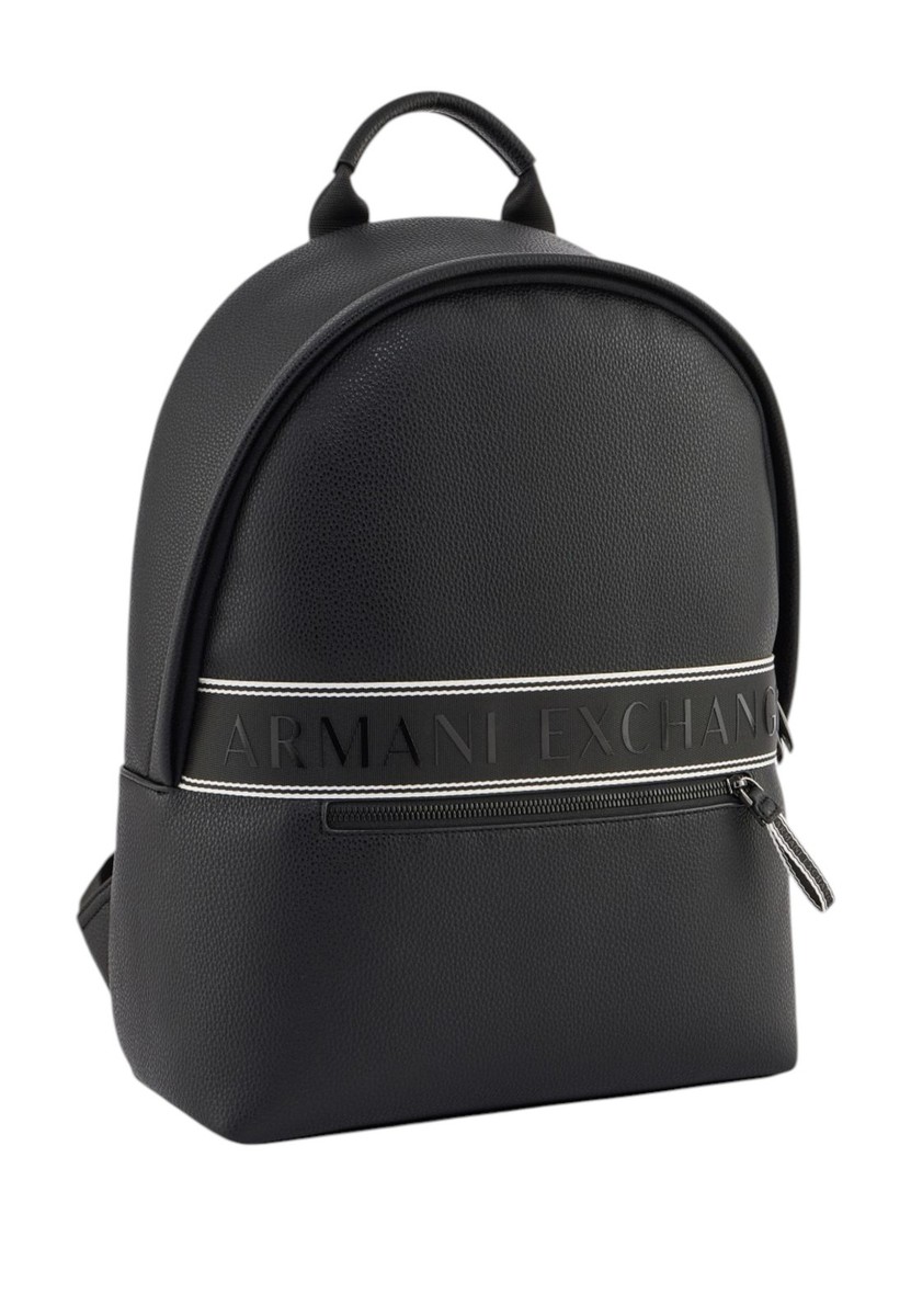 NWT ARMANI EXCHANGE BLACK TECHNICAL FABRIC BACKPACK XM002609