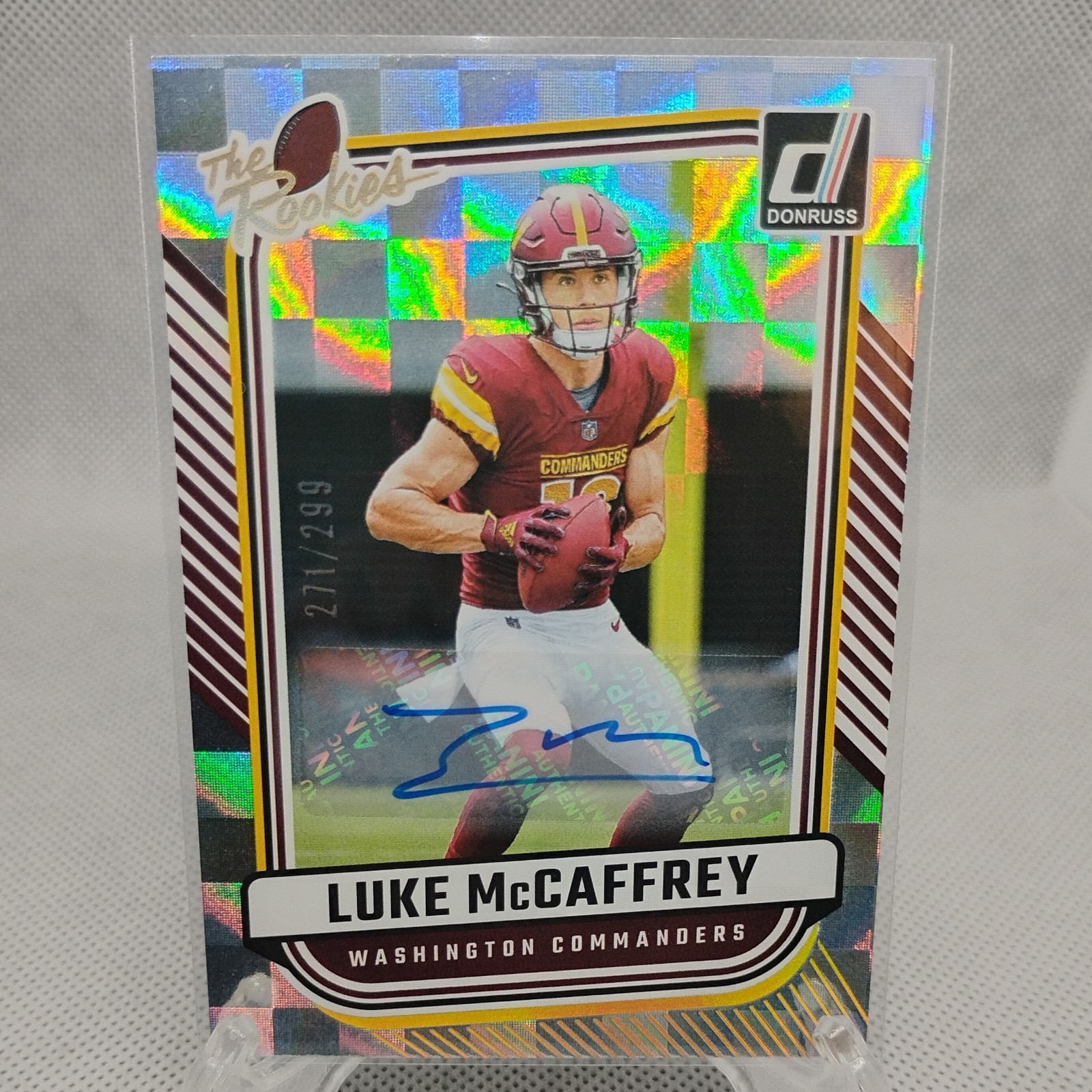 2024 Donruss Luke McCaffrey The Rookies Auto /299 Washington Commanders
