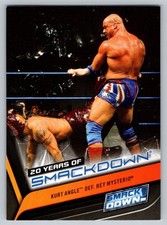 2019 Topps WWE 20 Years of Smackdown #SD-9 Kurt Angle Def Rey Mysterio