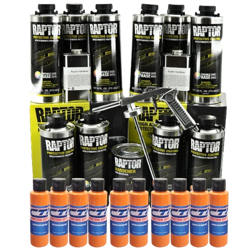 U-Pol Raptor Bedliner Kit Orange Crush 10 Liters
