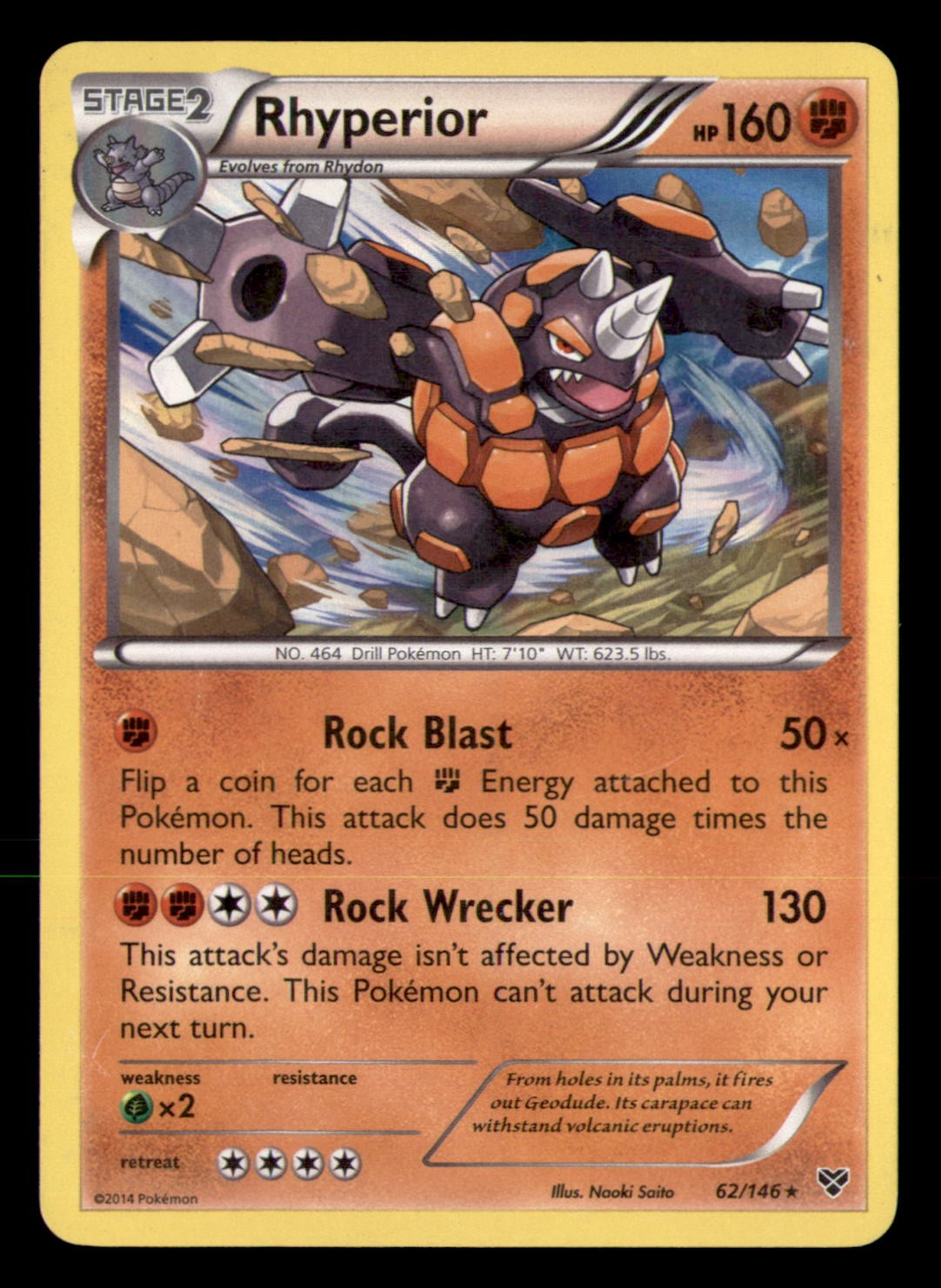 XY Base Set #62/146 Rhyperior