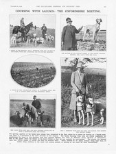 COURSING The Saluki Coursing Club meet at Burford Oxon - Vintage Print 1926