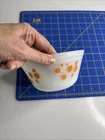 Vintage Federal Glass Oven Ware Orange Polka Dot 6" Mixing Bowl