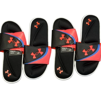2 Pack Under Armour Ignite VI Women’s Slides Black Size 6 UA B Ignite 002 – NEW