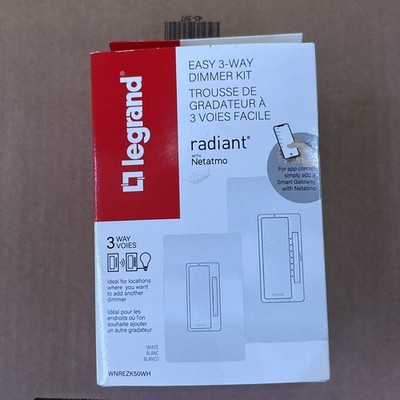 Pass & Seymour WNREZK50WH Radiant Easy 3-Way Dimmer Kit White