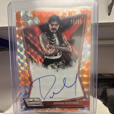 Topps 2026 Topps Chrome WWE Dominik Mysterio RAW Red Brand Auto #RBA-DOM /25