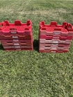 4 Coke Coca Cola Collectible Vintage Plastic Tray Crate Stackable 18” x 12”