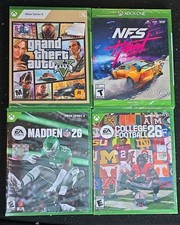 Lote de juegos Microsoft XBOX GTA 5 Grand Theft Auto V Series X NFS Heat UNO NUEVO NFL