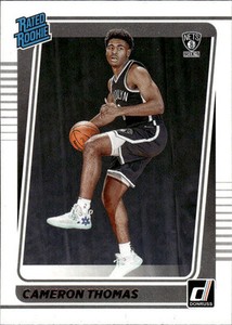 2021-22 Donruss Cameron Thomas #203 Press Proof Silver Brooklyn Nets 16D