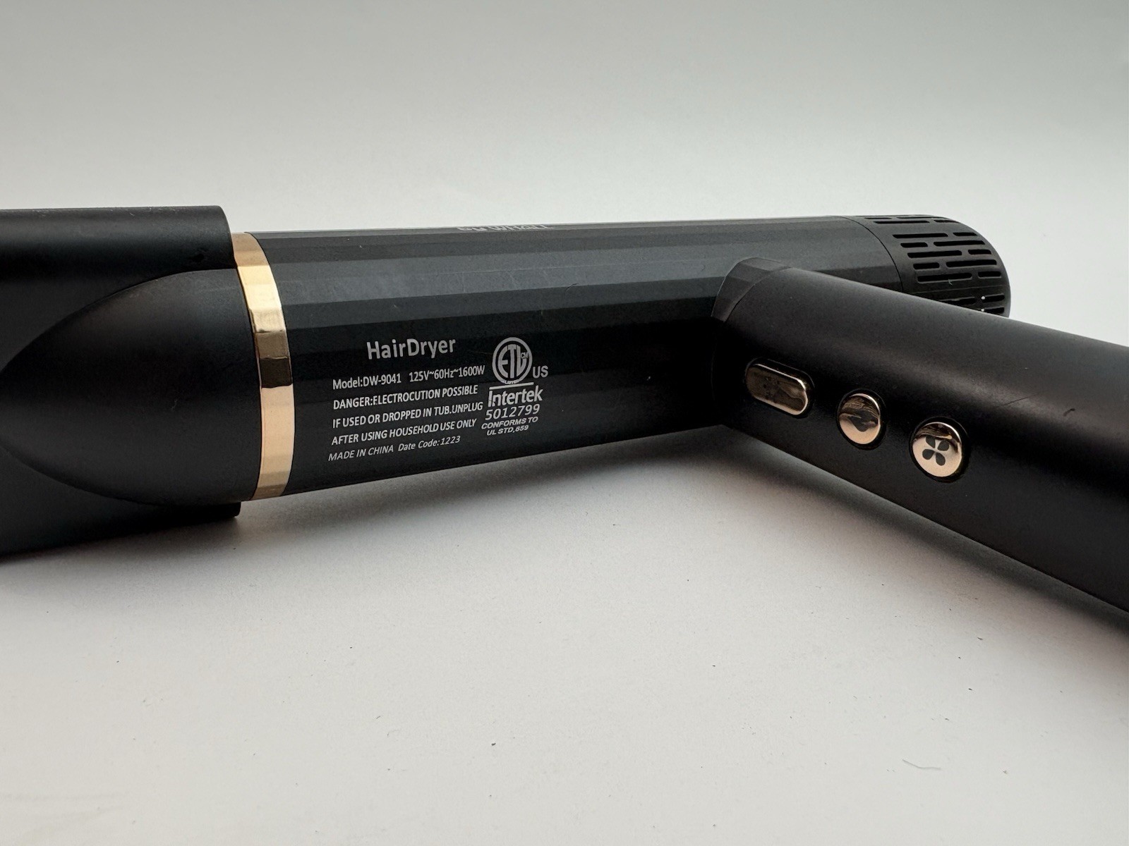 Whall Nicebay DW-9041 Black 110000RPM Ultra High Speed Ionic Hair Dryer 1 Attach