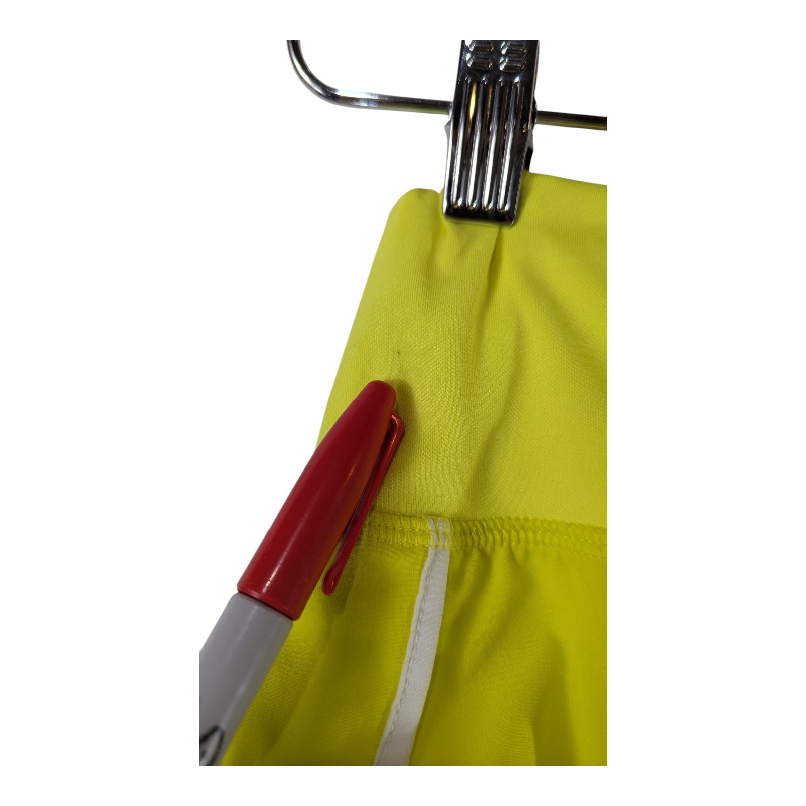 Yellow Lined Running Shorts Womens Saucony Outpace Short Inseam Run Workout XXS thumbnail 4