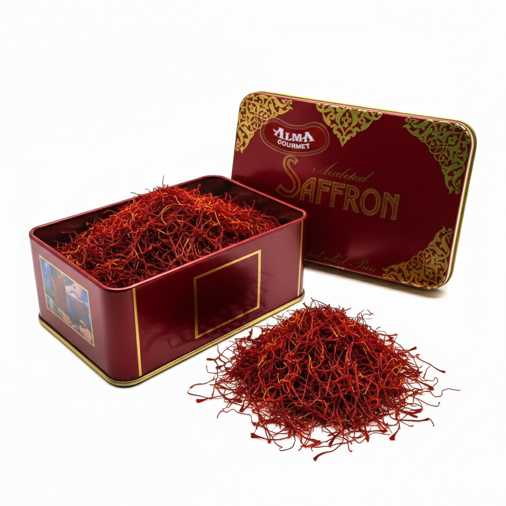 Spanish Pure Saffron Threads Large Tin &ndash; Premium Gourmet Spice from Spain