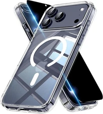 For iPhone 17 Pro Max Case 17 Air Mag safe Case with Privacy Screen Protector