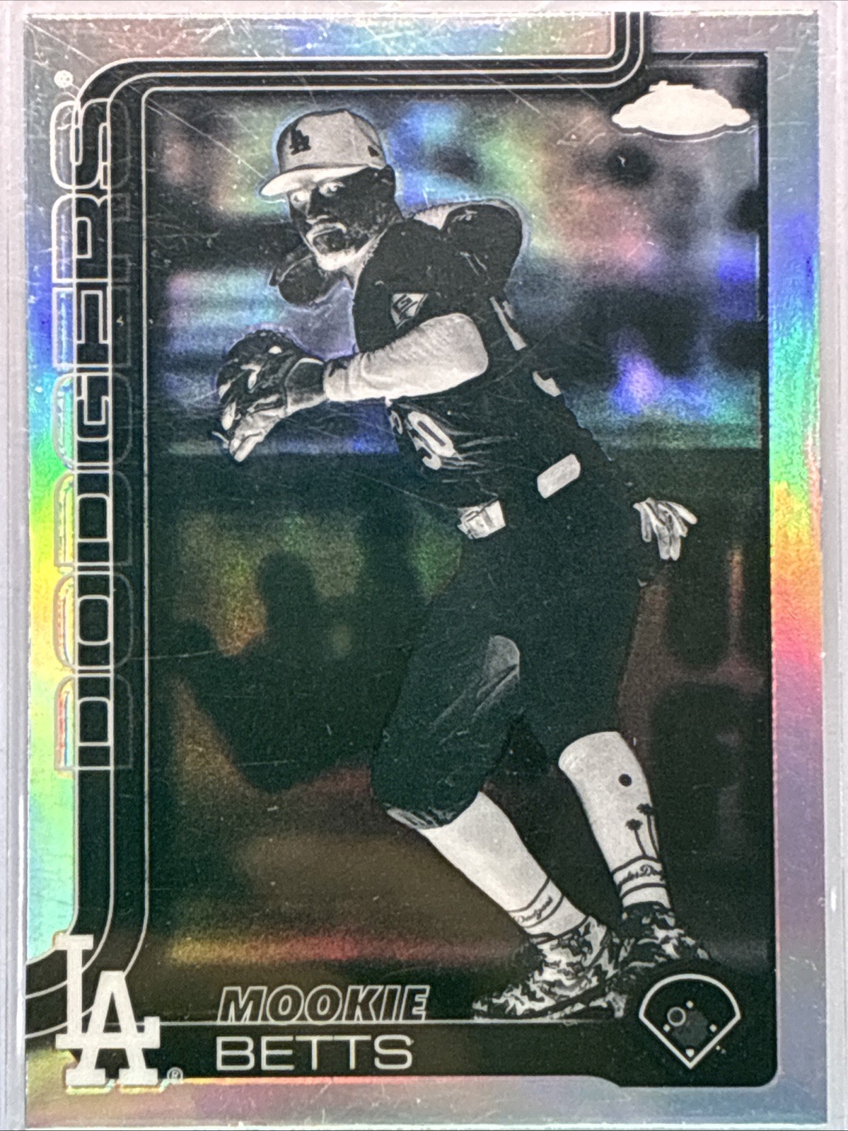 2025 Topps Chrome - Mookie Betts #50 Negative Refractor Short Print