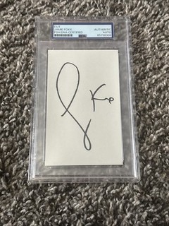 Jamie Foxx Autographed Cut Signature PSA Slabbed Actor Ray Signed PSA DNA