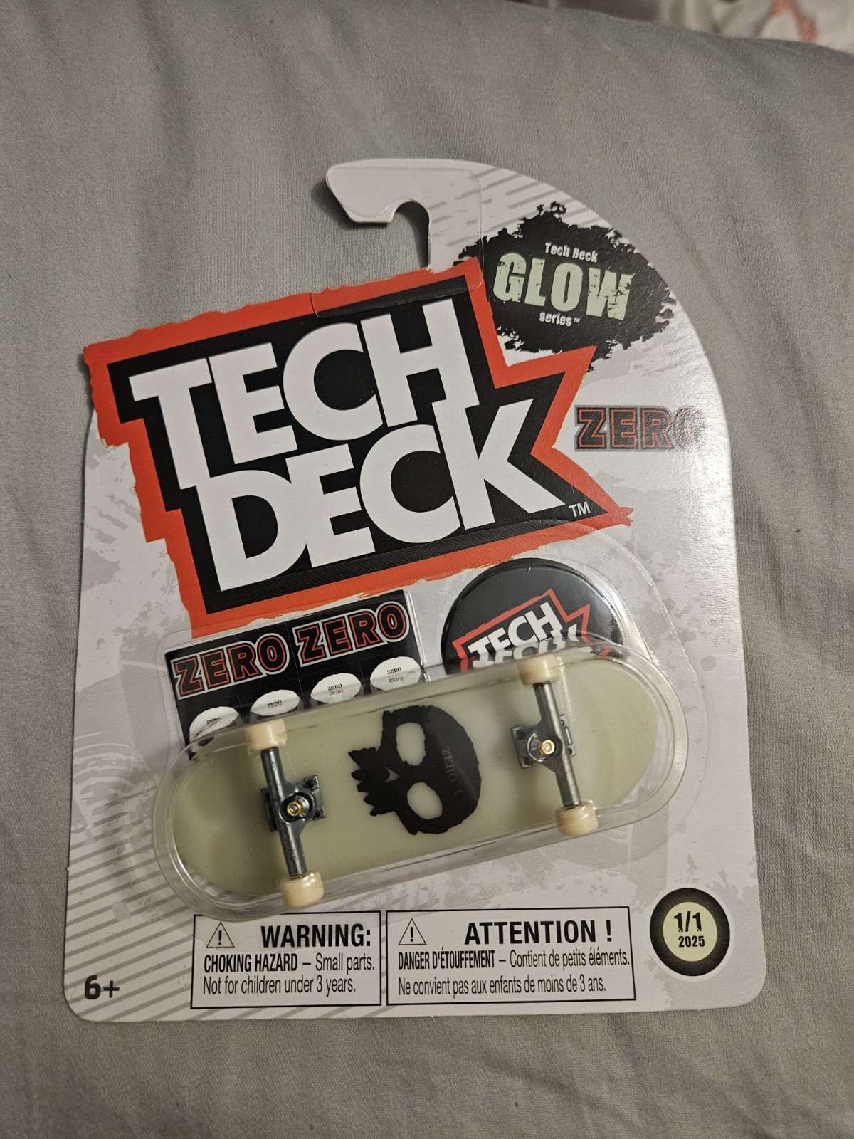 Ultra Rare Zero Glow In The Dark Tech Deck 1/1