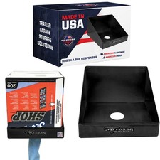 Pit Posse Rag in a Box Dispenser Shop Hanger Holder for Trailer Made in USA