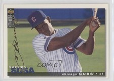 1995 Upper Deck Collector's Choice Gold Foil Signature Sammy Sosa #210 7xr