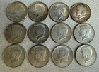 Lot of 12 Silver 1964 Kennedy Half Dollars - 7 Philadelphia, 5 Denver