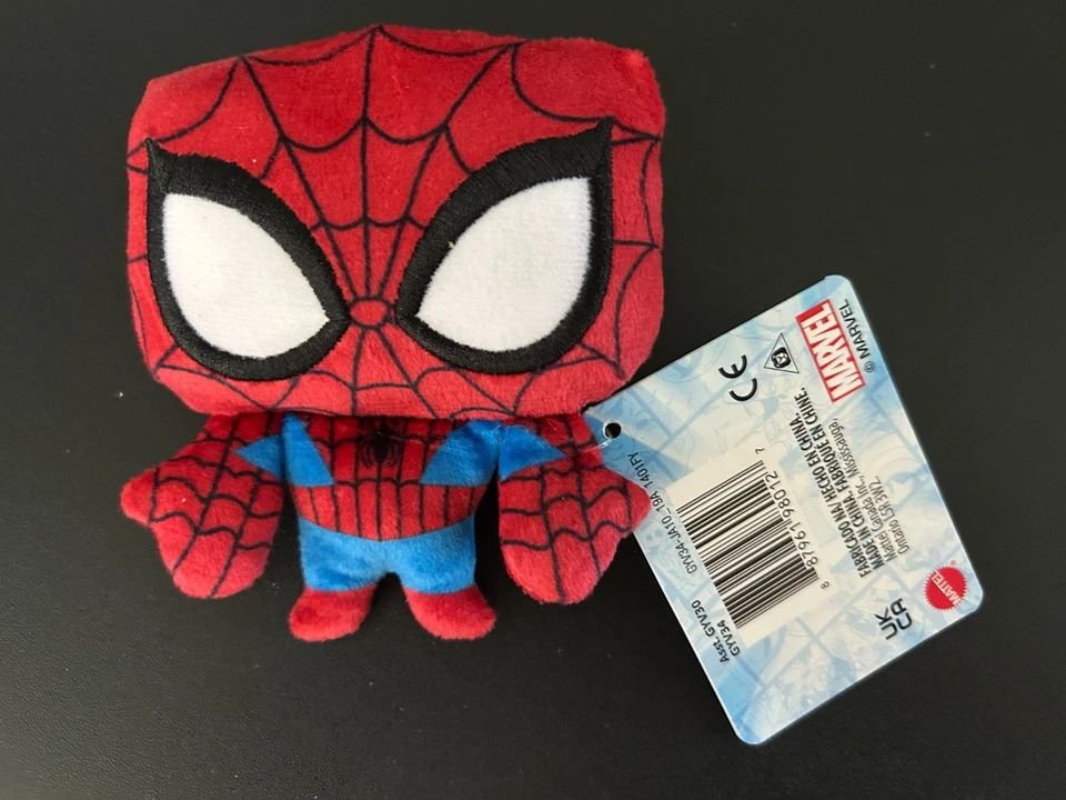 Mattel Toys Marvel Value Plush Flat Head Cute Small 4" Avengers Heros-1BOX 24PC Foto 2 de 4