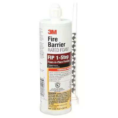 3M Fip 1-Step Fire Barrier Sealant, Foam,  12.85 Oz,  Pk6