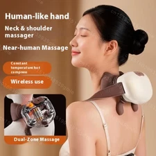 Finger Pressure Neck Massager Heated Back and Shoulder Massager Electric Kneadin