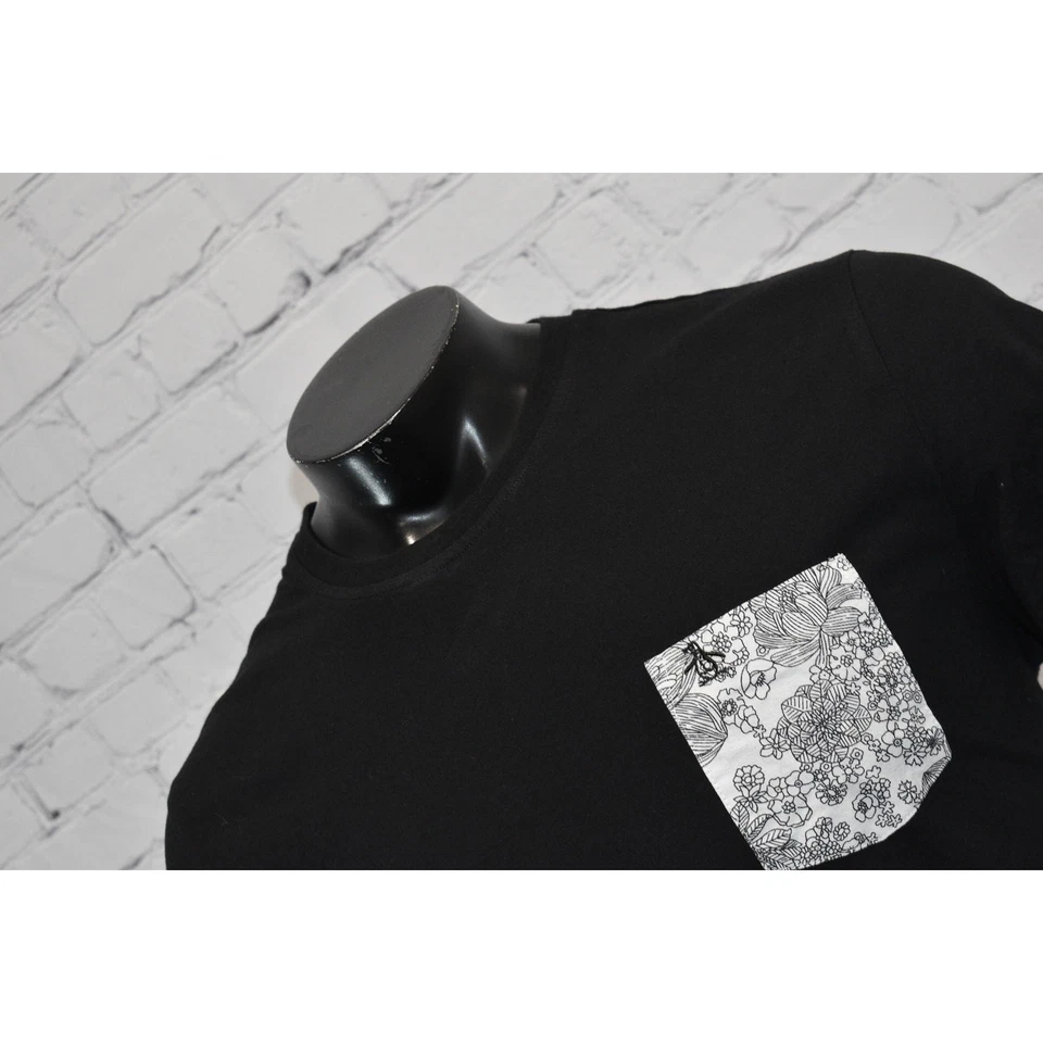 Camiseta An Original Penguin by Munsingwear Para Hombre Talla XL Negra Floral Algodón Foto 2 de 4