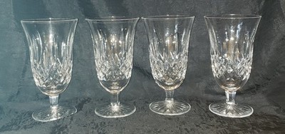 4 Set Waterford Lismore Stemmed  Iced Tea Glasses  6 3/8'' Marked Beautiful 