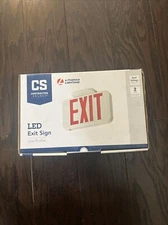Lithonia Lighting LED Emergency Exit Sign Compliant Red Letters Brand New In Box
