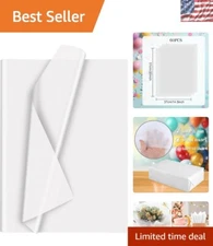 60 Sheets Luxury White Tissue Paper for Elegant Gift Wrapping & Crafts - 20x1...