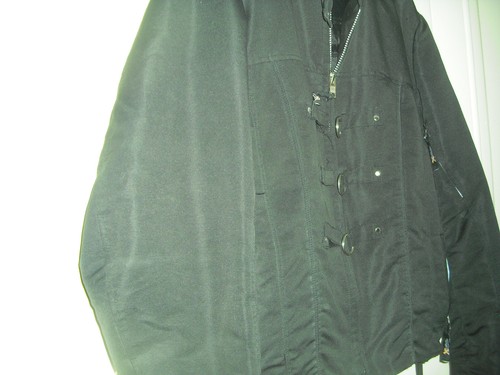 MEN'S X ELEMENT BLACK BIKERS COAT, NO ARMOUR, SIZE L. - Picture 3 of 6