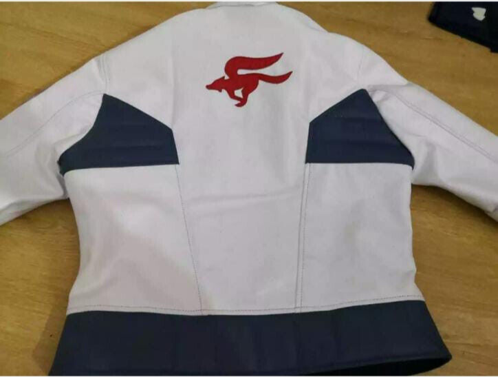 New Star Fox MCcloud Game Bomber Style Leather Jacket /Star