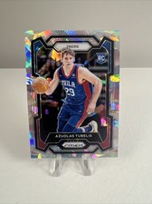 Azuolas Tubelis RC 2023-24 Panini Prizm CRACKED ICE PRIZM Rookie 76ers #283