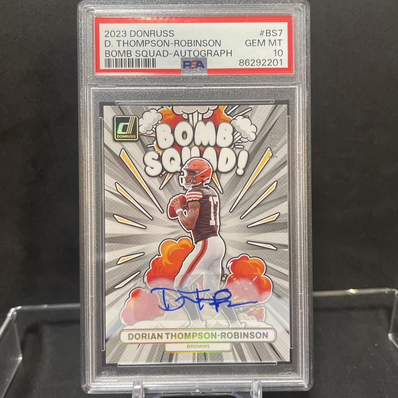 Dorian Thompson-Robinson Panini Donruss Bomb Squad #BS7 Autograph