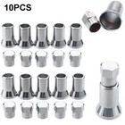 10 Sets Chrome Valve Stem Caps Covers Sleeve Chromies Car/Truck/Bicycle TR413