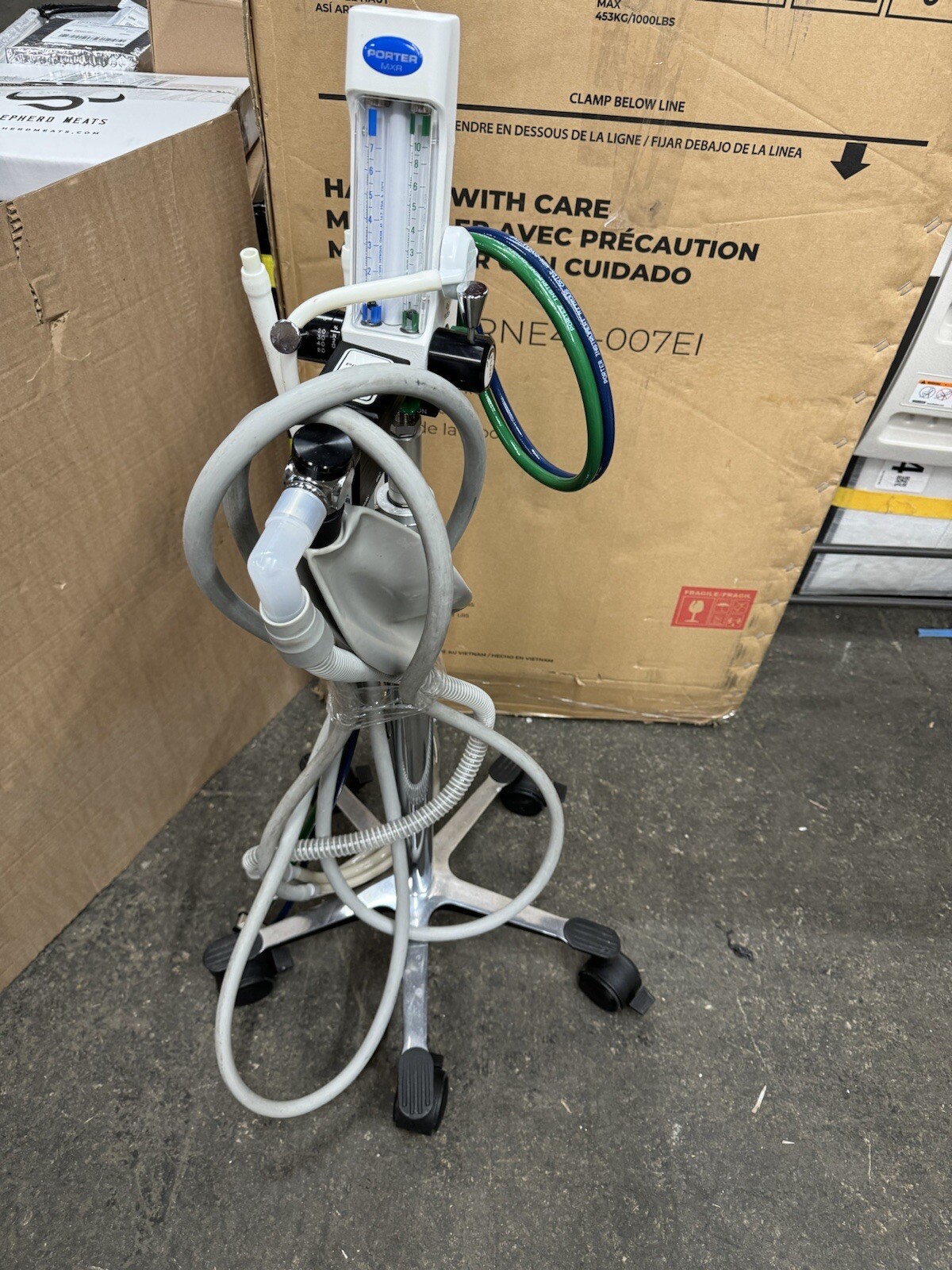 Porter MXR Model 3000 Nitrous Oxide Flowmeter w/ AVS 5000 Switch and