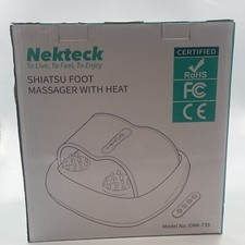 Nekteck Foot Massager Machine with Heat, Shiatsu, Kneading, Rolling Inc Remote