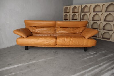 Post Modern Italian Leather Alanda Sofa by Paolo Piva for B&B