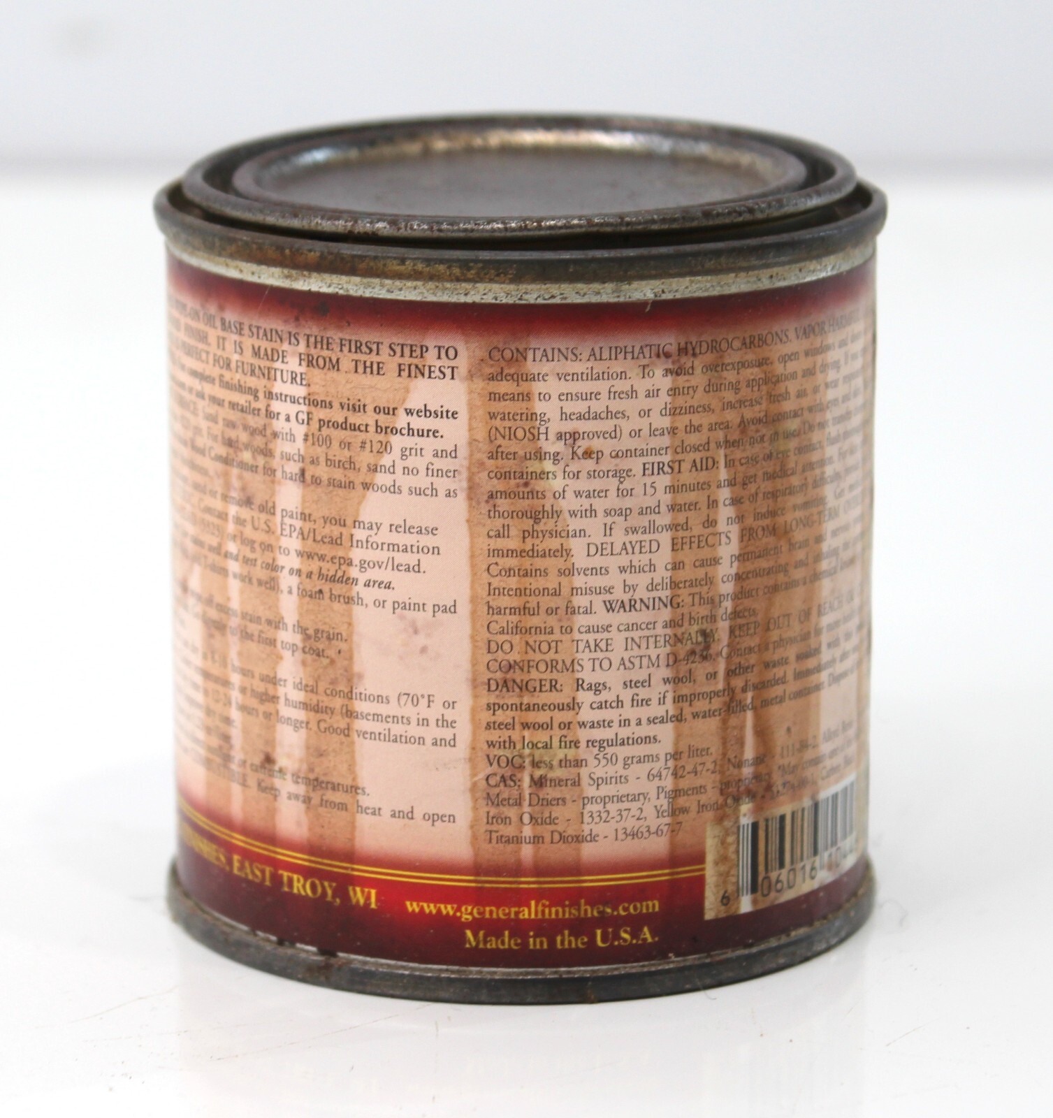 General Finishes DANISH TEAK Oil Based Wood Stain 1/2 Pint eBay