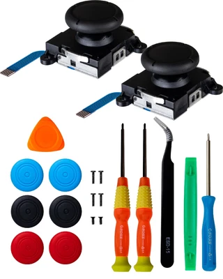 SOSS GAMING 2-Pack Joystick Thumbstick Replacement Kit for All Nintendo Switch & Switch Lite