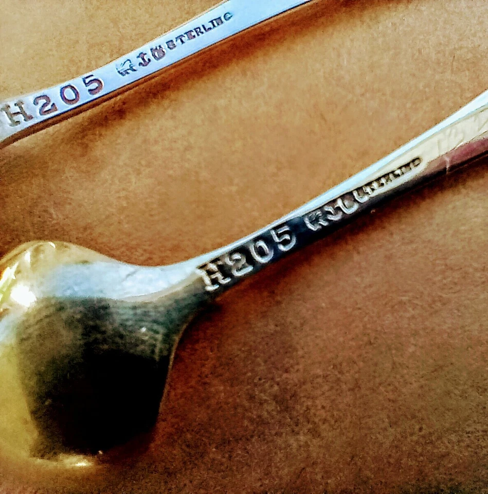 ONE Gorham H205 Sterling Silver Salt Spoon. No Mono, Gilt Goldwashed Bowl 1 LEFT - Image 4 of 4