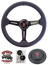 1969-1989 Pontiac leather steering wheel 13 3/4" DRIFTER