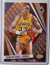 Kareem Abdul Jabbar #/99 Panini Phoenix Orange 2023-24 Low Numbered Parallel SP